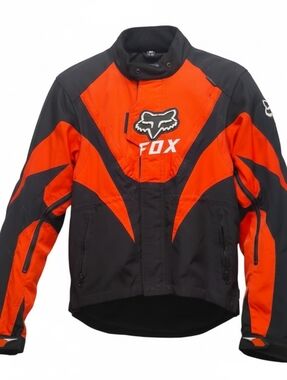 FOX RACING - Men's Black & Red 360 Convertible Motorcycle Riding Jacket Medium